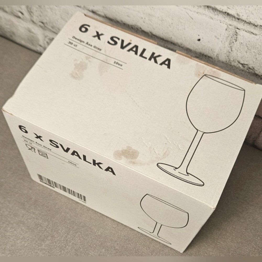 IKEA Savlka Wine Glass Set - 6 Pack - New Old Stock -CIB - Picture 7 of 8